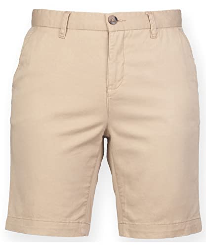 COOZO Damen Strecken Chino Kurze Hose - Stein - 2XL von COOZO