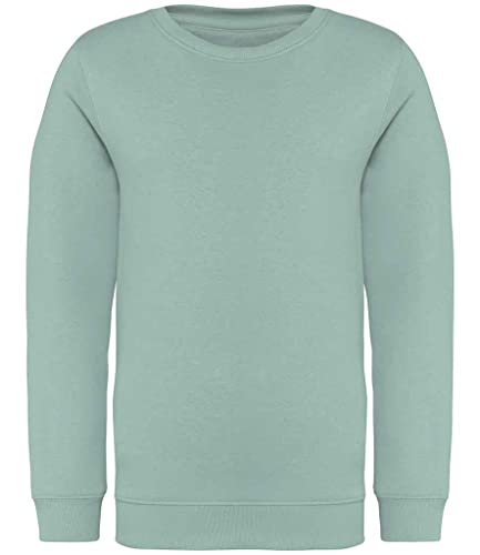 COOZO Kinder Rundhalsausschnitt Sweatshirt Pullover - Jadegrün - 10-12 Jahre von COOZO