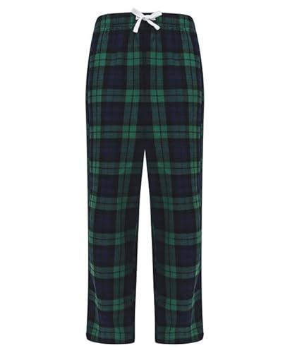 COOZO Kinder Schottenkaro Lounge-Hose - Marine/Grüner Scheck - 11-12 Jahre von COOZO
