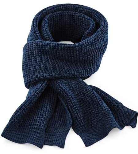 COOZO Klassisch Waffelmuster Schal - Französische Marine - Einheitsgröße von COOZO