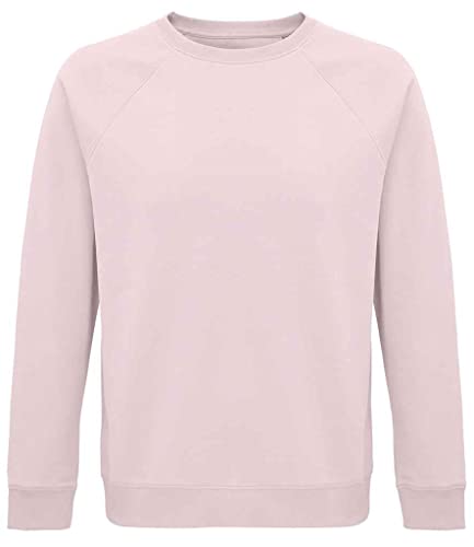 COOZO Unisex Raum Organisch Raglan Pullover - Blasses Rosa - 3XL von COOZO