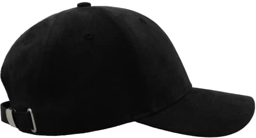 COOZO Unisex Baseball Cap aus Wildleder mit 6 Tafeln, Metallverschluss von COOZO