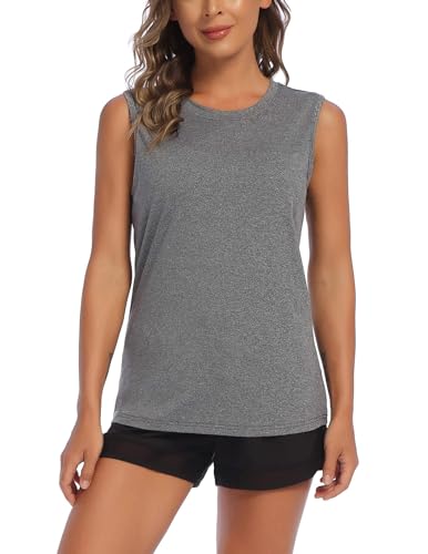 COOrun Sport Tops Damen Workout Tops Racerback Lauftop Fitness Running ärmellos Yoga Tank Top Funktionsshirt von COOrun