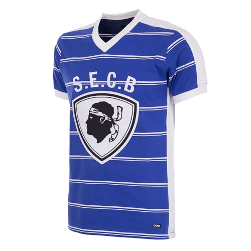 COPA SC Bastia 1981-82 Retro Fußball Trikot von COPA
