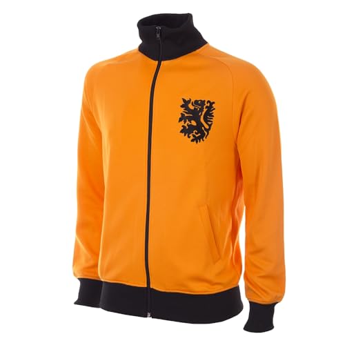 Copa Herren Holland World Cup 1978 Football Jacket Retro-Fußball-Jacke mit langem Ausschnitt, Orange, M von COPA