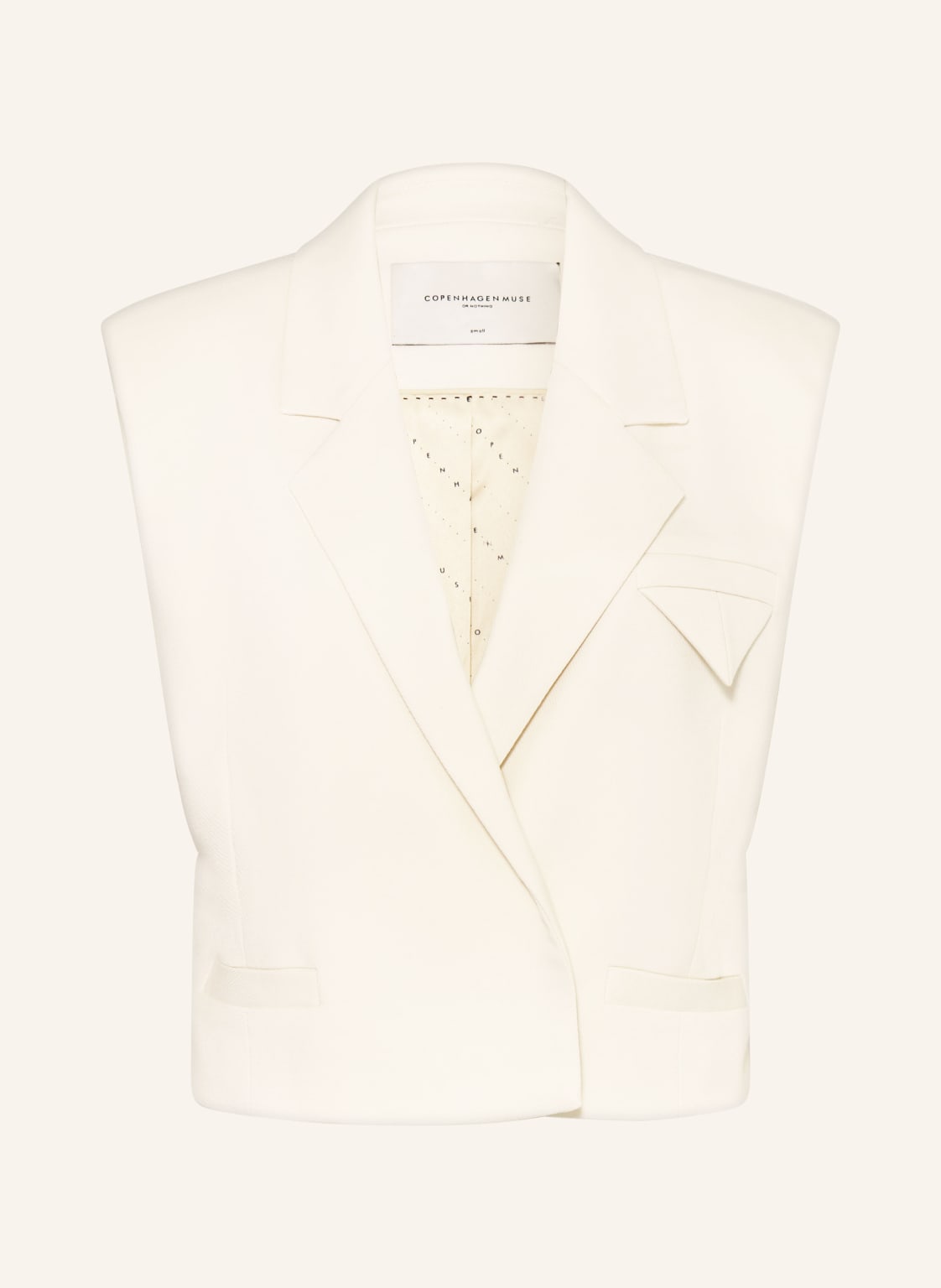 Copenhagen Muse Blazerweste Cmtailor weiss Copenhagen Muse Blazerweste Cmtailor weiss von COPENHAGEN MUSE
