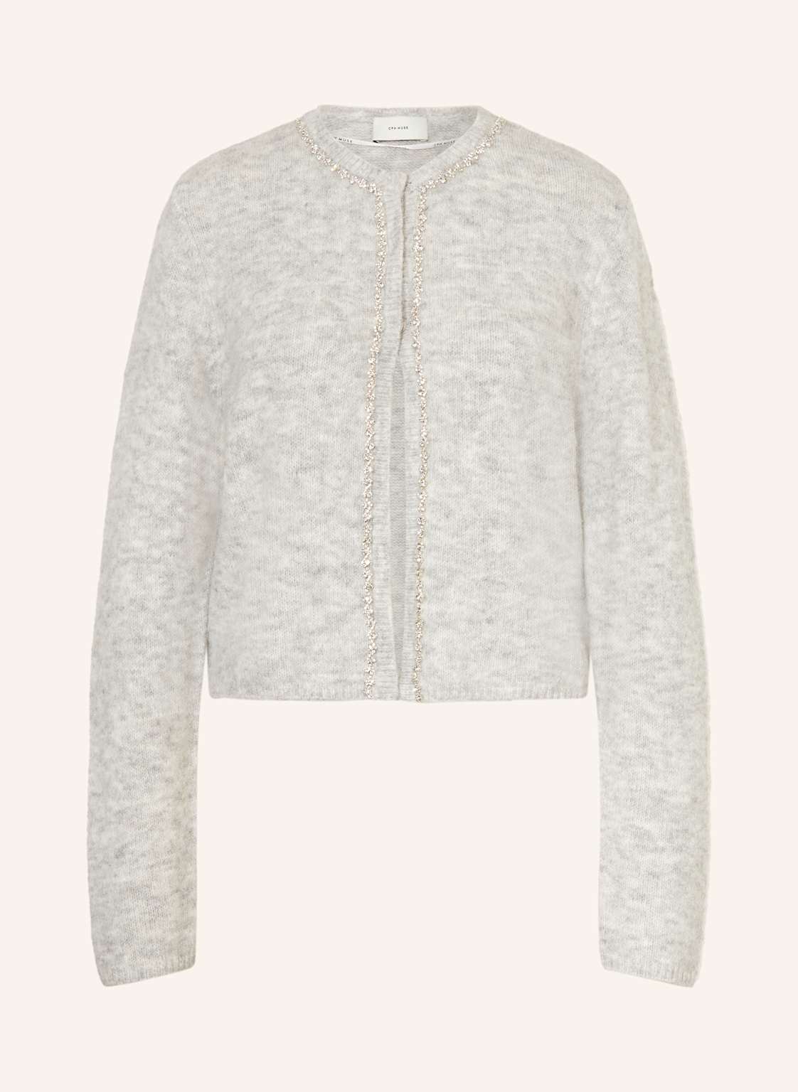 Copenhagen Muse Strickjacke Cmibra Mit Schmucksteinen grau Copenhagen Muse Strickjacke Cmibra Mit Schmucksteinen grau von COPENHAGEN MUSE