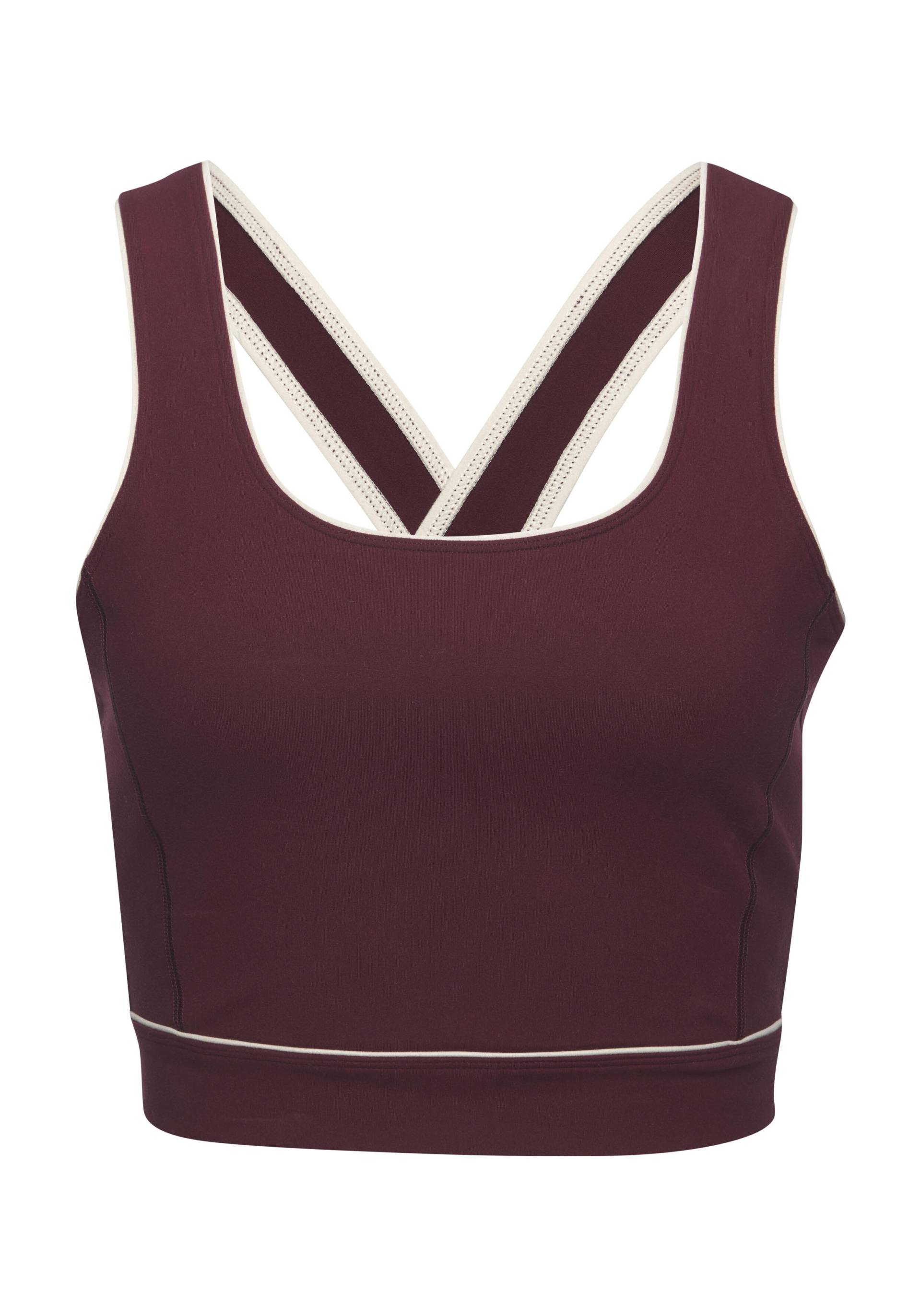 Copenhagen Studios CS Performance Crop Top wine red - Gr. - L von COPENHAGEN STUDIOS Wäsche, Bademode, Lounge, Athleisure