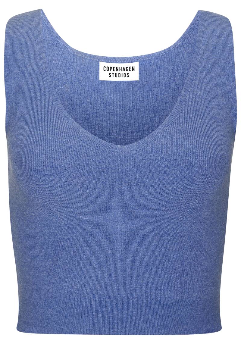 Copenhagen Studios Copenhagen Crop Top blue bell - Gr. - 36/38 von COPENHAGEN STUDIOS Wäsche, Bademode, Lounge, Athleisure