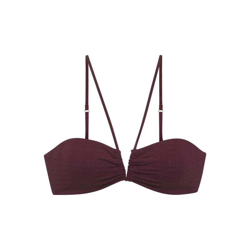 COPENHAGEN STUDIOS Bandeau-Bikini-Top Damen weinrot Gr.40 Cup A/B von COPENHAGEN STUDIOS