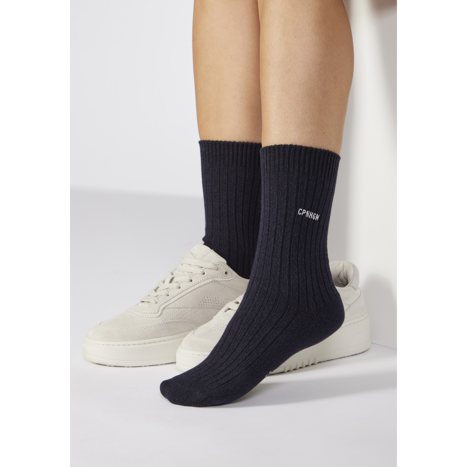 COPENHAGEN STUDIOS Basicsocken Damen 1x marine meliert Gr.39-42 von COPENHAGEN STUDIOS