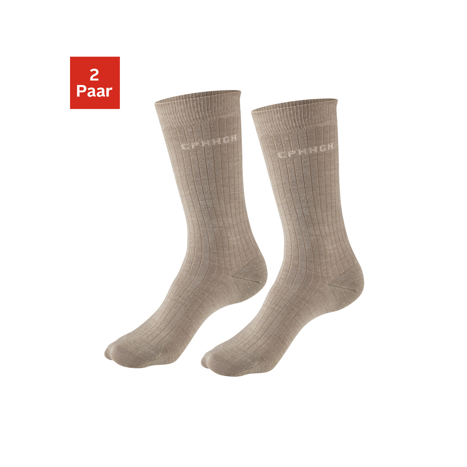COPENHAGEN STUDIOS Basicsocken Damen 2x beige meliert Gr.39-42 COPENHAGEN STUDIOS Basicsocken Damen 2x beige meliert Gr.39-42 von COPENHAGEN STUDIOS