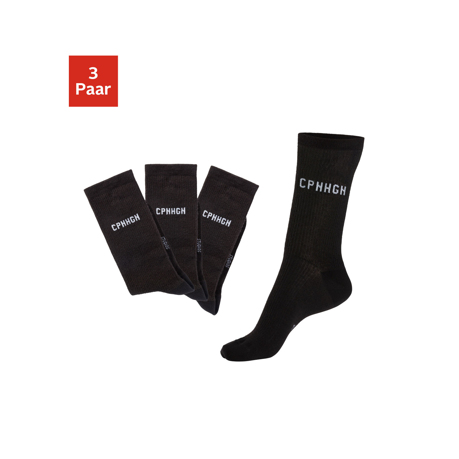 COPENHAGEN STUDIOS Basicsocken Damen 3x schwarz Gr.39-42 COPENHAGEN STUDIOS Basicsocken Damen 3x schwarz Gr.39-42 von COPENHAGEN STUDIOS