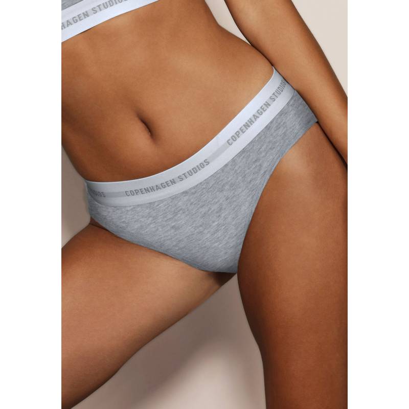 COPENHAGEN STUDIOS Bikinislip Damen grau-meliert Gr.L (40) von COPENHAGEN STUDIOS