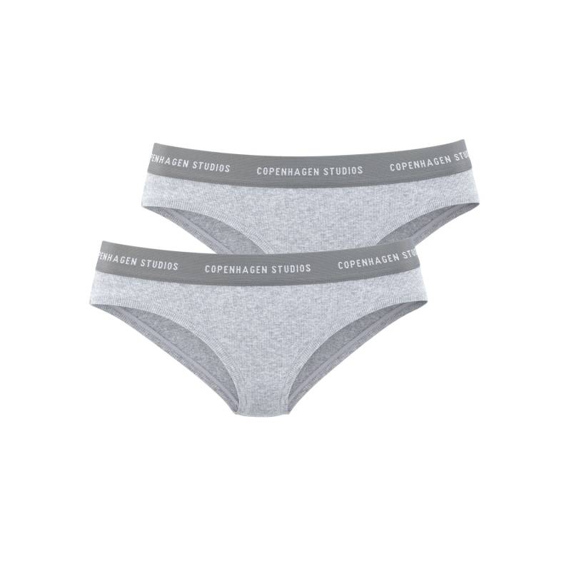 COPENHAGEN STUDIOS Bikinislip Damen grau meliert Gr.M (38) von COPENHAGEN STUDIOS