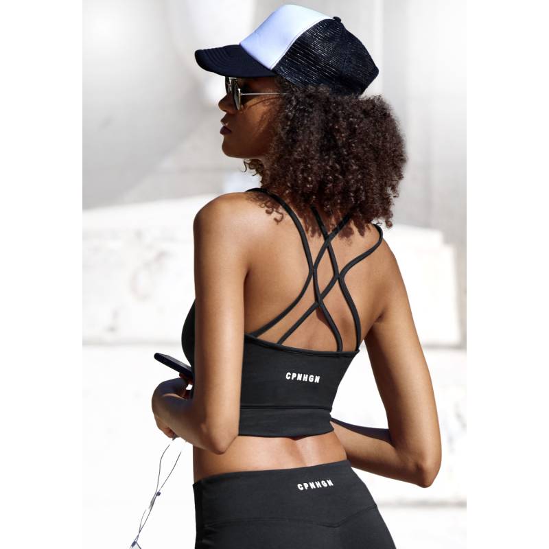 COPENHAGEN STUDIOS Crop-Top Damen schwarz Gr.M (40/42) von COPENHAGEN STUDIOS