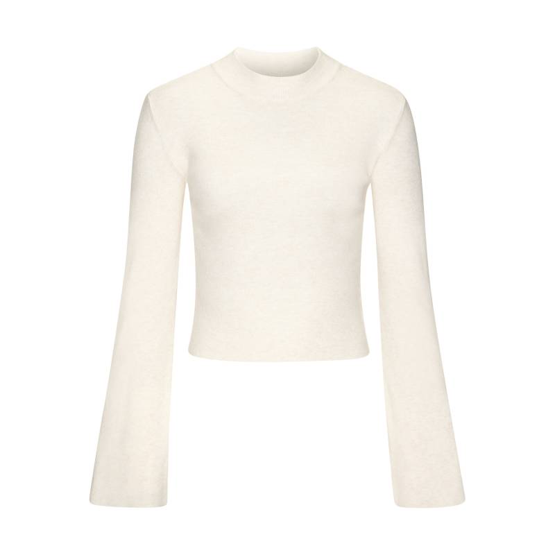 COPENHAGEN STUDIOS Langarmshirt Damen creme Gr.48/50 von COPENHAGEN STUDIOS