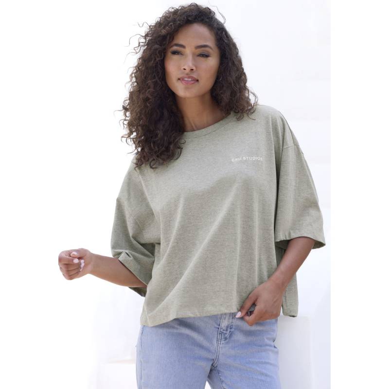 COPENHAGEN STUDIOS Oversize-Shirt Damen grey melange Gr.M (38) von COPENHAGEN STUDIOS