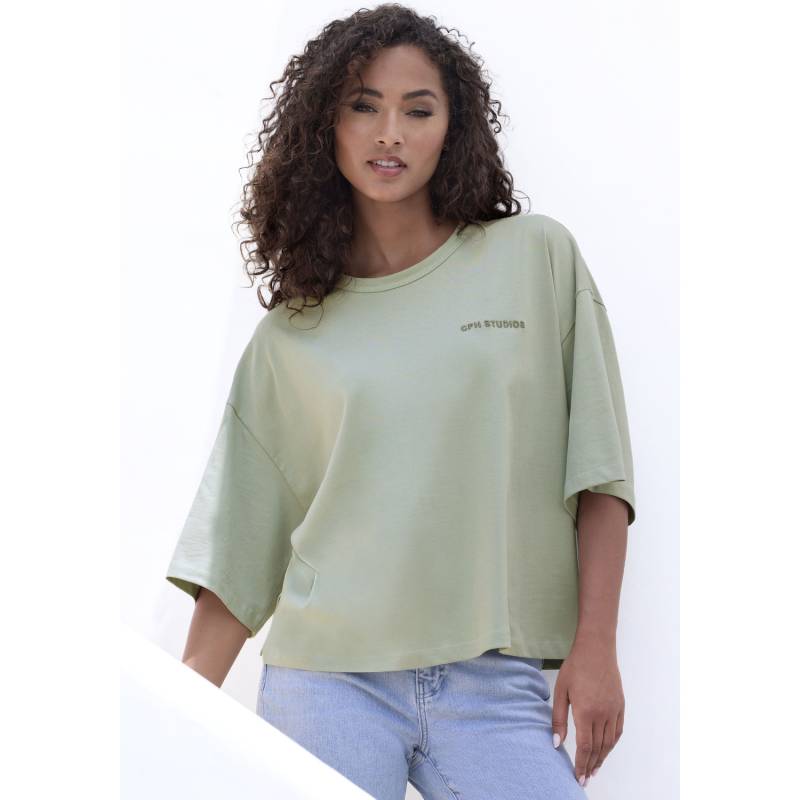 COPENHAGEN STUDIOS Oversize-Shirt Damen light olive Gr.M (38) von COPENHAGEN STUDIOS