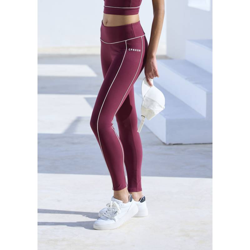 COPENHAGEN STUDIOS Funktionsleggings Damen weinrot Gr.M (40/42) von COPENHAGEN STUDIOS