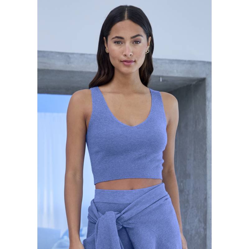 COPENHAGEN STUDIOS Stricktop Damen blau Gr.40/42 von COPENHAGEN STUDIOS