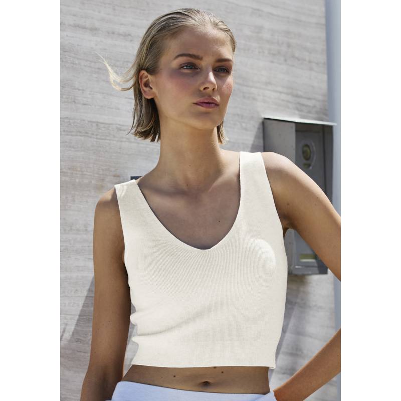 COPENHAGEN STUDIOS Stricktop Damen creme Gr.36/38 von COPENHAGEN STUDIOS