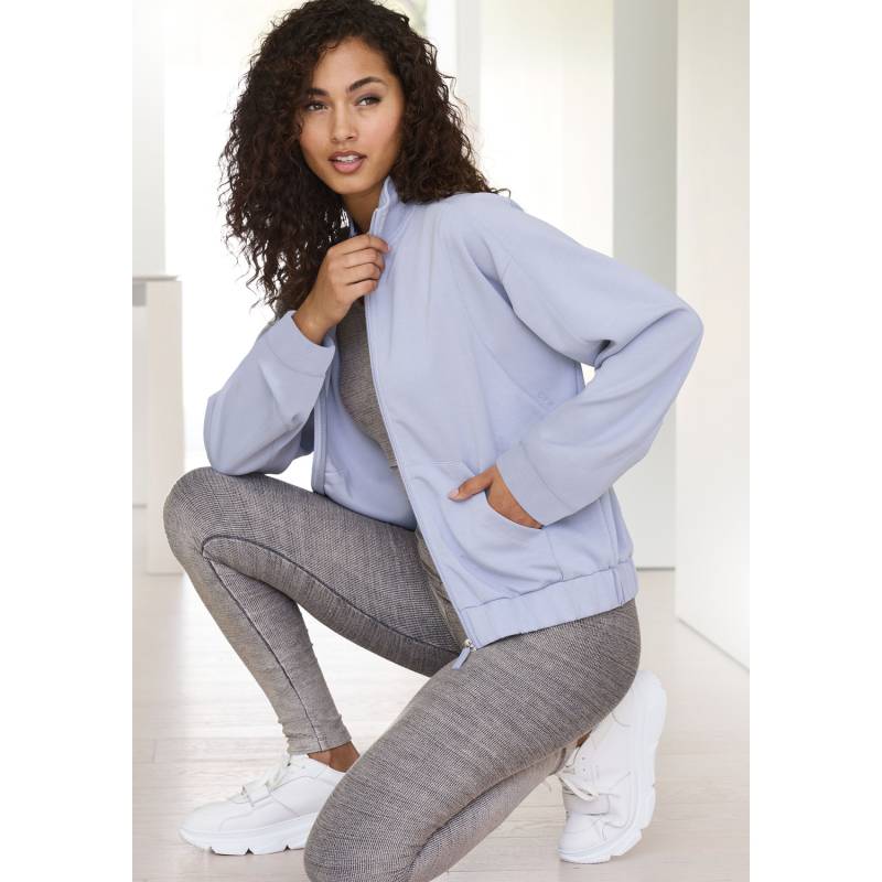 COPENHAGEN STUDIOS Sweatjacke Damen hellblau Gr.48/50 von COPENHAGEN STUDIOS