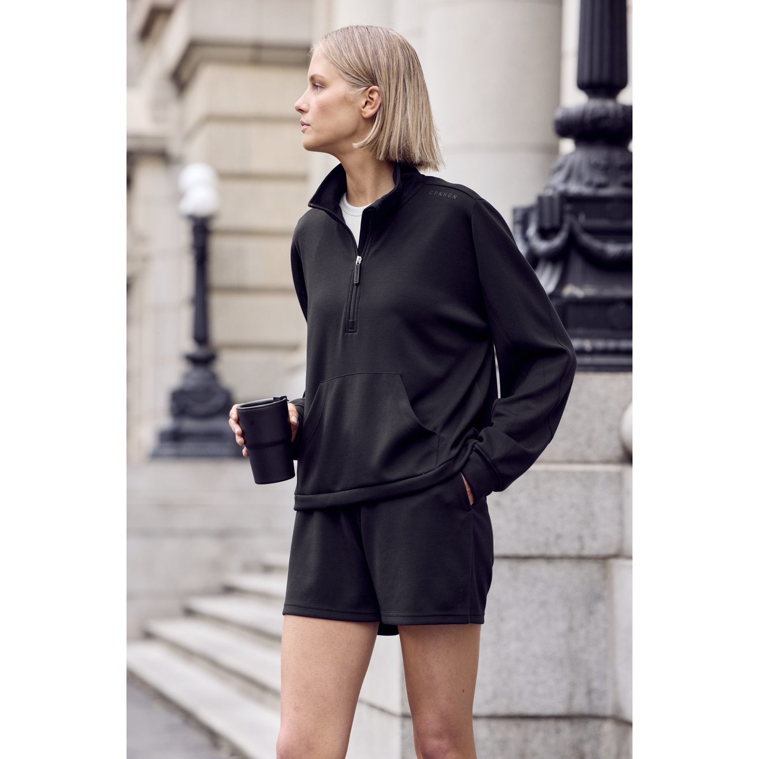 COPENHAGEN STUDIOS Sweatshirt Damen schwarz Gr.44/46 von COPENHAGEN STUDIOS