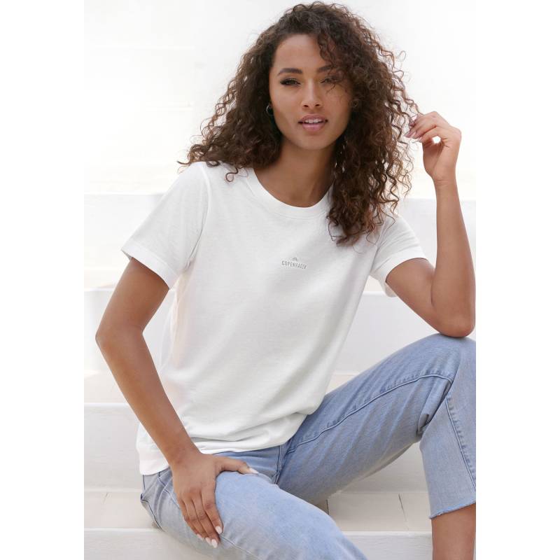 COPENHAGEN STUDIOS T-Shirt Damen bright white Gr.M (38) von COPENHAGEN STUDIOS