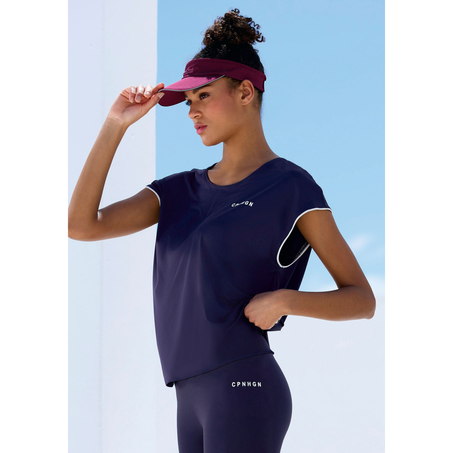 COPENHAGEN STUDIOS T-Shirt Damen navy Gr.M (40/42) von COPENHAGEN STUDIOS