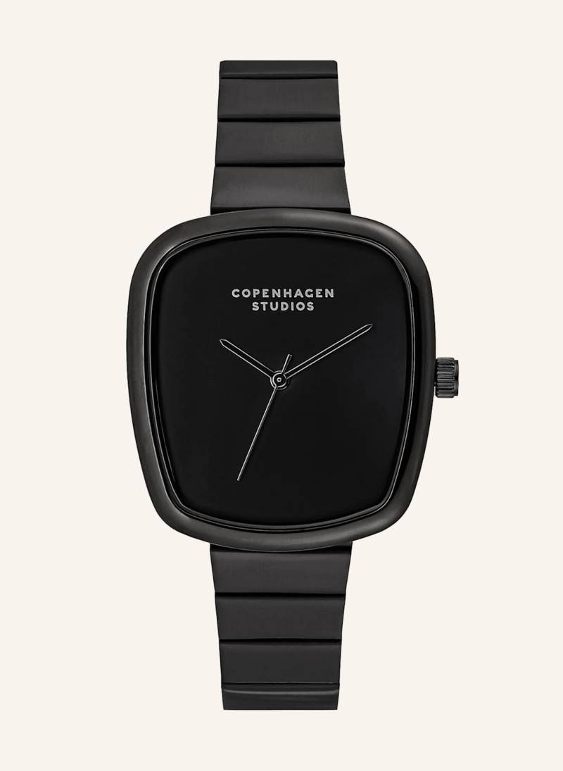 Copenhagen Studios Armbanduhr  Aus  Edelstahl schwarz von COPENHAGEN STUDIOS