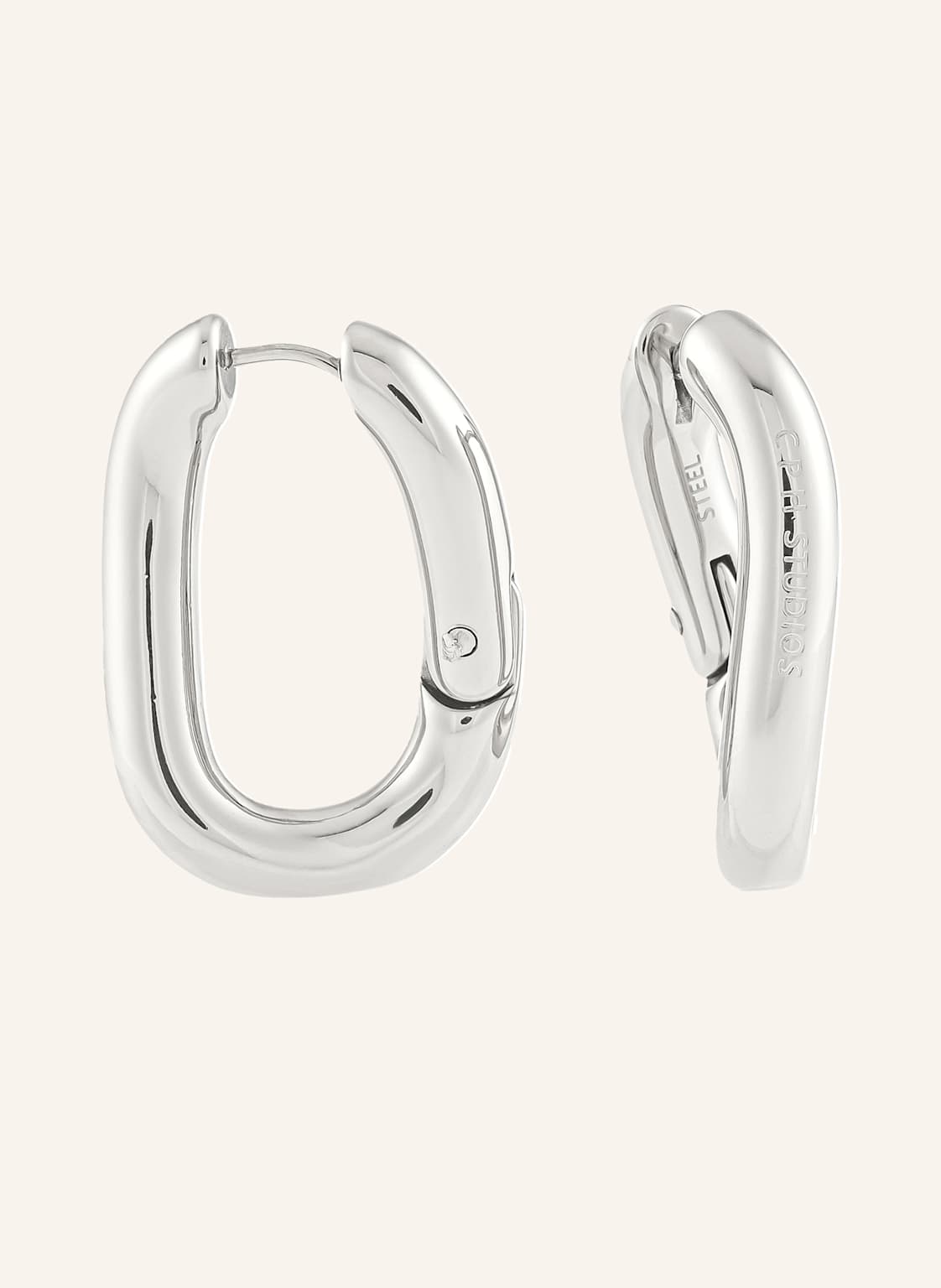 Copenhagen Studios Creolen  Aus  Edelstahl silber von COPENHAGEN STUDIOS