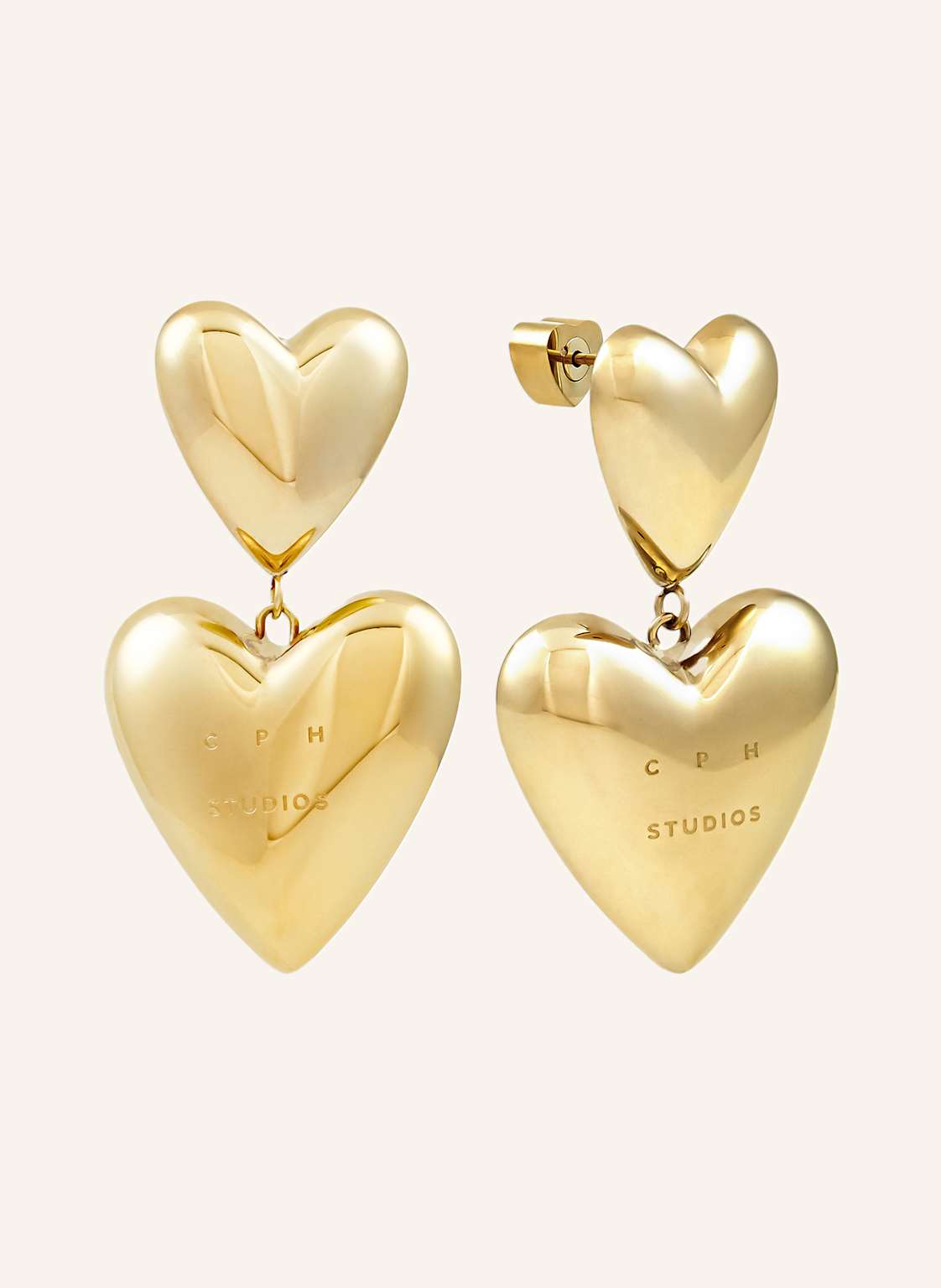 Copenhagen Studios Ohrstecker  Aus  Edelstahl gold von COPENHAGEN STUDIOS