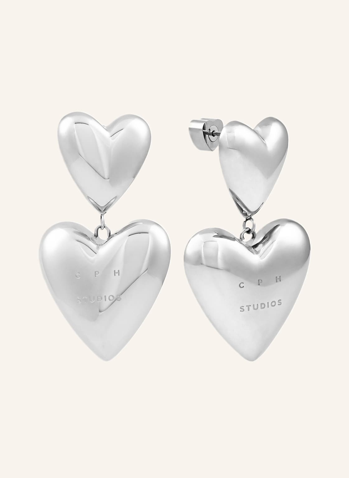 Copenhagen Studios Ohrstecker  Aus  Edelstahl silber von COPENHAGEN STUDIOS