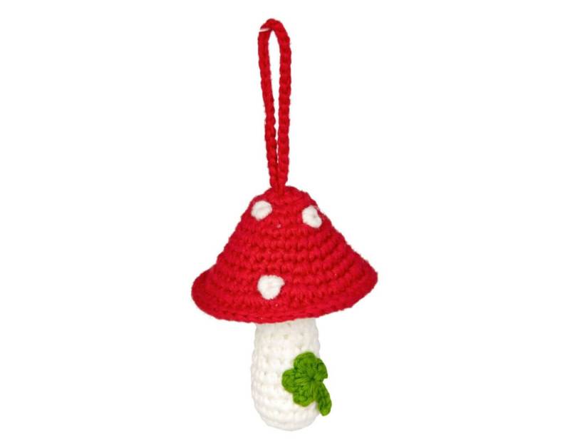 COPPENRATH DIE SPIEGELBURG Schlüsselanhänger Kleiner Häkel-Glückspilz - Viel Glück von COPPENRATH DIE SPIEGELBURG