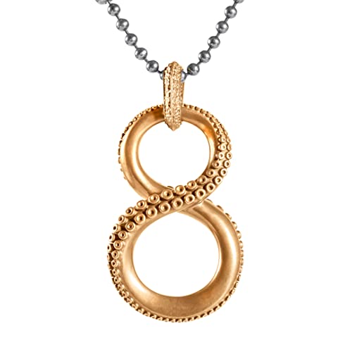 COPPERTIST.WU Oktopus Tentakel Charms Anhänger Halskette Herren Kette Ketten Männer Schmuck Herren Damen Schlüsselbund von COPPERTIST.WU