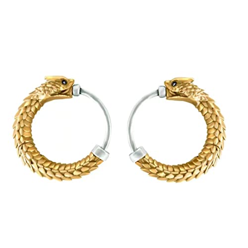 COPPERTIST.WU ohrringe silber 925 ouroboros, Schlangen Ohrringe Messing Double Circle Schmuck für Frauen COPPERTIST.WU ohrringe silber 925 ouroboros, Schlangen Ohrringe Messing Double Circle Schmuck für Frauen von COPPERTIST.WU