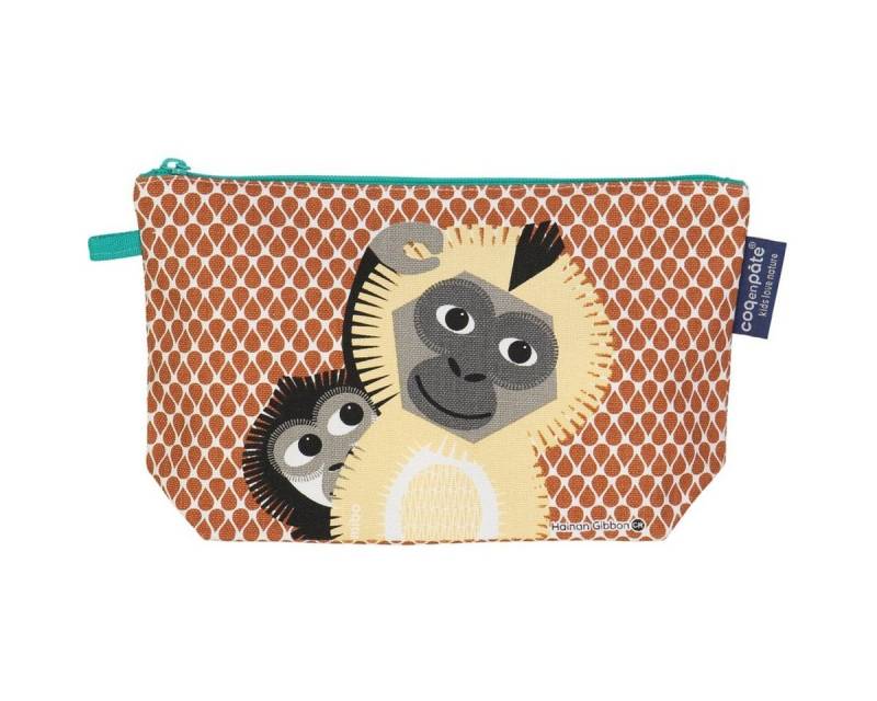 COQ EN PATE Kulturbeutel Kulturtasche aus Baumwolle mit Tiermotiven 13 x 22 x 6 cm von COQ EN PATE