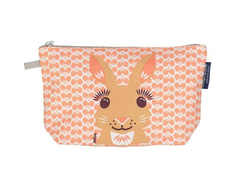 COQ EN PATE Kulturbeutel Kulturtasche aus Baumwolle mit Tiermotiven 13 x 22 x 6 cm von COQ EN PATE