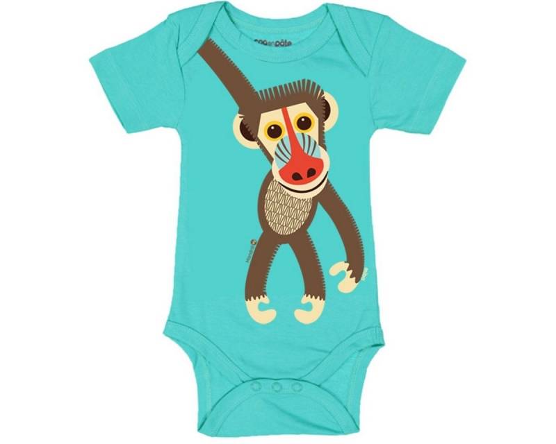 COQ EN PATE Kurzarmbody Body kurzarm 9-12 Monate 74 cm farbenfroh mit Tiermotiven von COQ EN PATE