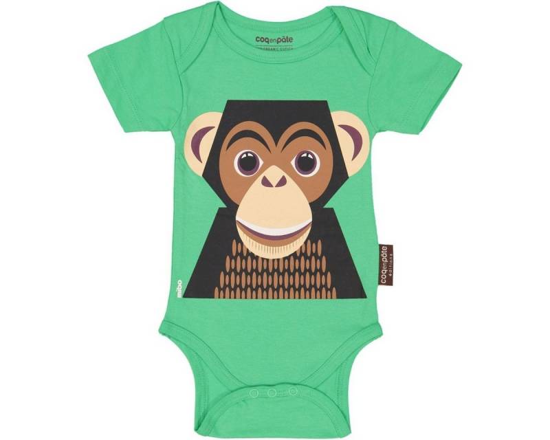 COQ EN PATE Kurzarmbody Body kurzarm 9-12 Monate 74 cm farbenfroh mit Tiermotiven von COQ EN PATE