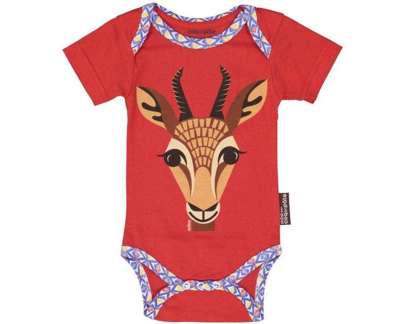 COQ EN PATE Kurzarmbody Body kurzarm 9-12 Monate 74 cm farbenfroh mit Tiermotiven von COQ EN PATE