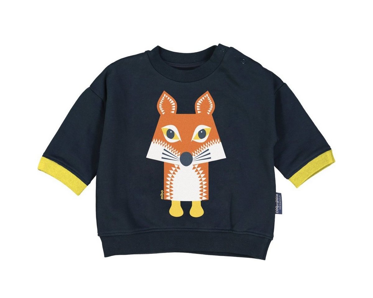 COQ EN PATE Sweatshirt Kinder Sweatshirt MIBO Fuchs schwarz mit Rundhals von COQ EN PATE