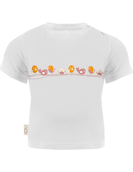 CORA happywear Alex Baby T-Shirt aus umweltfreundliche Eukalyptus Faser| Vögel von CORA happywear