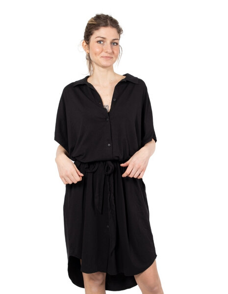 CORA happywear Damen Kleid aus Bio-Baumwolle und Leinen "Antonella" schwarz von CORA happywear