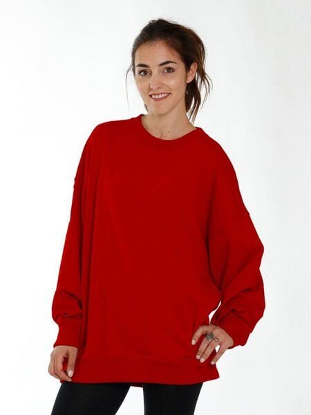 CORA happywear Damen Oversize Pullover aus Bio-Baumwolle "Camilla" bordeaux von CORA happywear