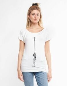 CORA happywear Damen T-Shirt aus Eukalyptus "Elisabeth" | Giraffe von CORA happywear