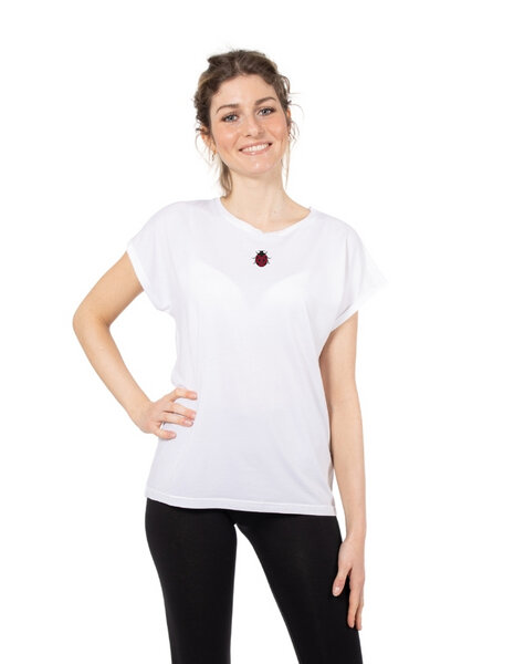 CORA happywear Damen T-Shirt aus Eukalyptus Faser "Laura" | Marienkäfer von CORA happywear