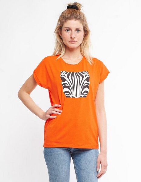 CORA happywear Damen T-Shirt aus Eukalyptus Faser "Laura" | Zebra von CORA happywear