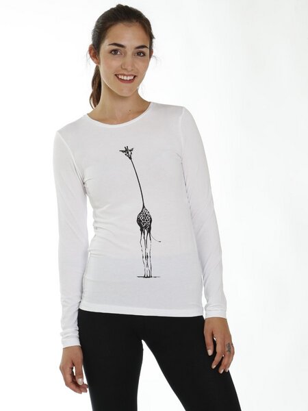 CORA happywear Damen T-Shirt aus Eukalyptus Faser "Matri" | Giraffe von CORA happywear